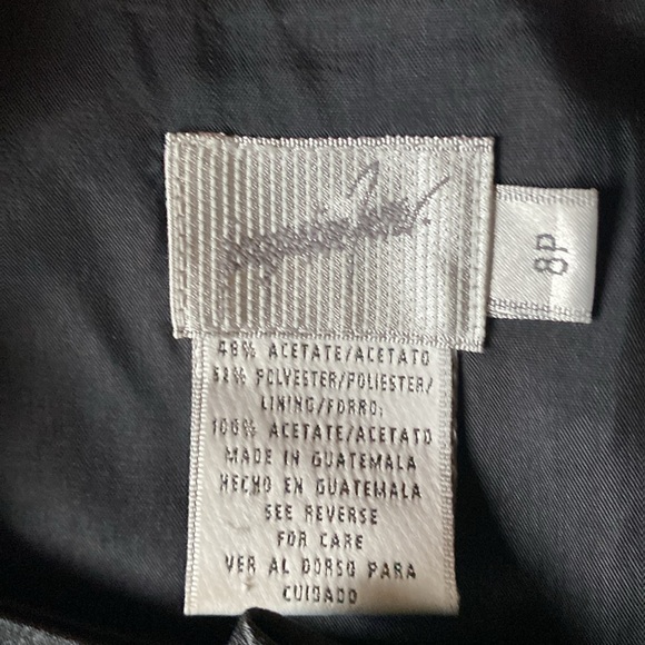 Jacqueline Ferrer Women’s Little Black Dress Size 8P Wedding Formal - Picture 3 of 3